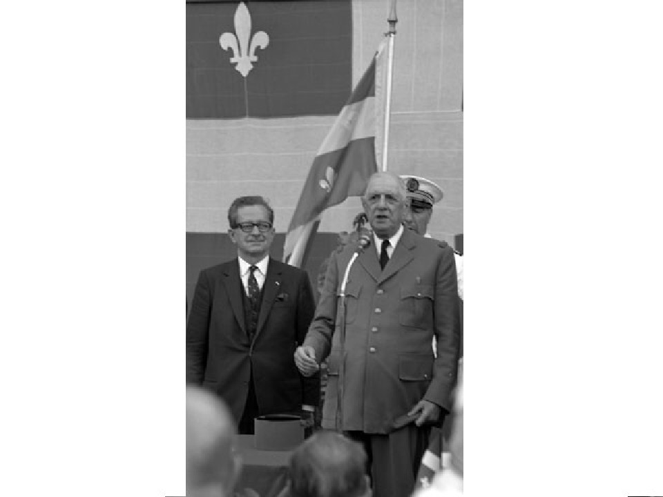 Daniel Johnson et Charles de Gaulle